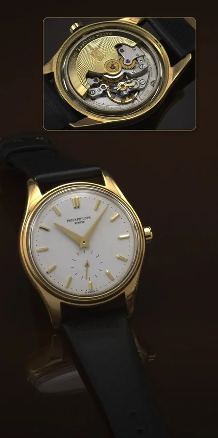 PATEK PHILIPPE REF. 2526, 2ND GENERATION Patek Philippe, Genève, No. 766149, case No. 2606816, Ref. 2526. Made in 1958. Very fine and rare, water-resistant, self-winding, 18K yellow gold wristwatch with factory replaced enamel dial, and Extract from the Archives.