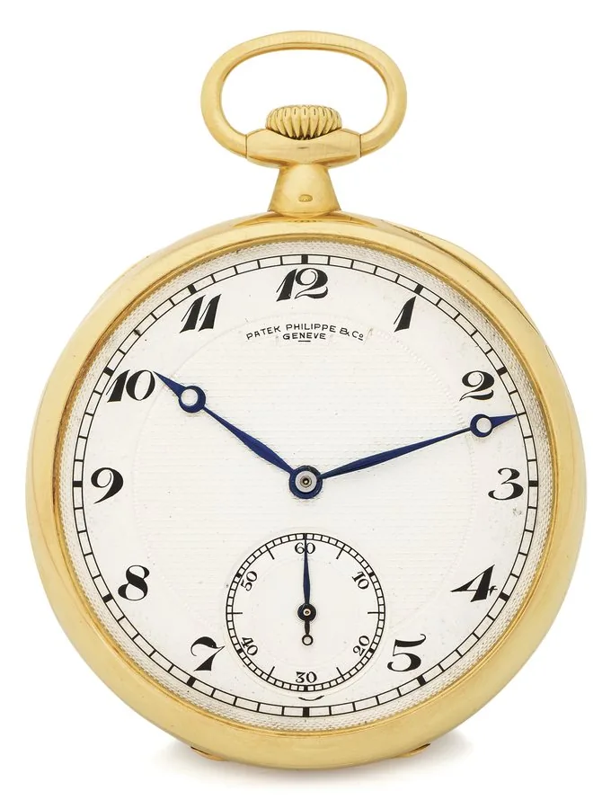 PATEK PHILIPPE DRESS POCKET WATCH YELLOW GOLD Patek Philippe & Cie, Genève, No. 177632, case No. 404007. Made circa 1910. Very fine and elegant, 18K yellow gold keyless dress pocket watch.