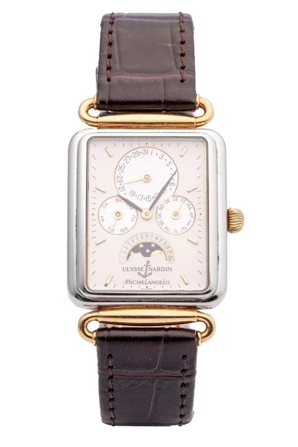 ULYSSE NARDIN, REF. 164-44, MICHELANGELO TRIPLE CALENDAR, STEEL&GOLD