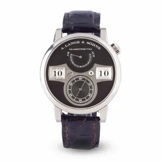 A. Lange and Sohne A. Lange & Söhne Zeitwerk 140.029 42mm White gold Black · 140.029