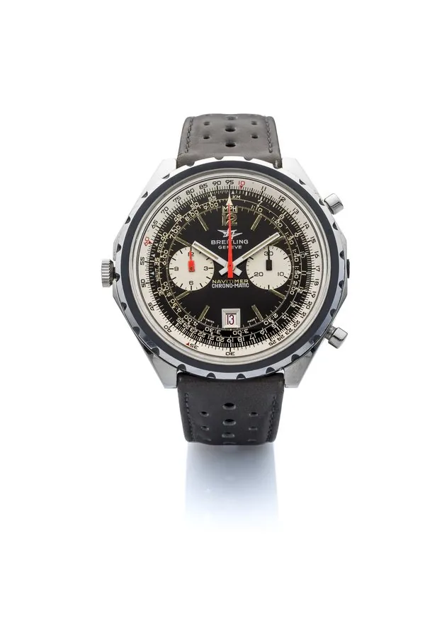 BREITLING, NAVITIMER CHRONO-MATIC A fine, self-winding, stainless steel chronograph wristwatch with date.