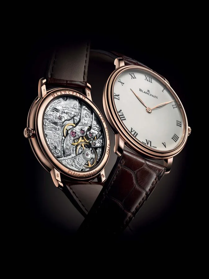 Blancpain, "Villeret" for Only Watch Blancpain, 1735, "Villeret Grande Décoration", unique piece. Very fine and unique, hand-winding, waterresistant at 3 bar wristwatch. Accompanied by fitted box and Certificate.