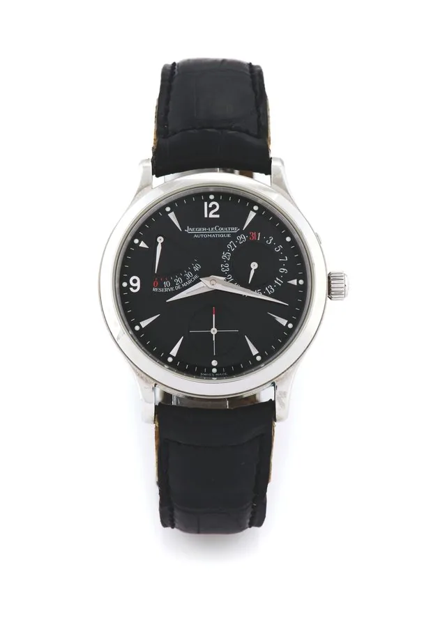 JAEGER LE-COULTRE MASTER CONTROL RESERVE DE MARCHE Jaeger-LeCoultre, 'Master Control 1000 Hours - Reserve de Marche, Automatic', Ref. 140.8.93.S. Made in the 2000s. Fine, self-winding, water-resistant, stainless steel wristwatch with date, 45-hour power reserve and a stainless steel Jaeger-LeCoultre deployant clasp.