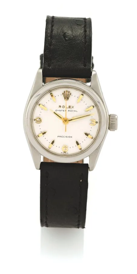 ROLEX, REF. 2280 ROYAL Rolex, 'Oyster, Royal, Precision' , Ref. 2280. Case No.144552. Made in 1940. Fine, tonneau shaped, water-resistant, center seconds, stainless steel gentleman's wristwatch.
