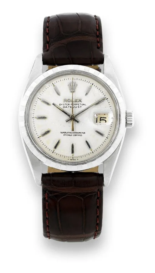 Rolex - Ref. 6605 - Steel Da tejust Rolex, 'Oyster Perpetual Datejust, Officially Certified Chronometer,' case No. 195610, Ref. 6605. Made in 1956. Fine and rare, water-resistant, self-winding, stainless steel chronometer wristwatch with date. To be sold without reserve