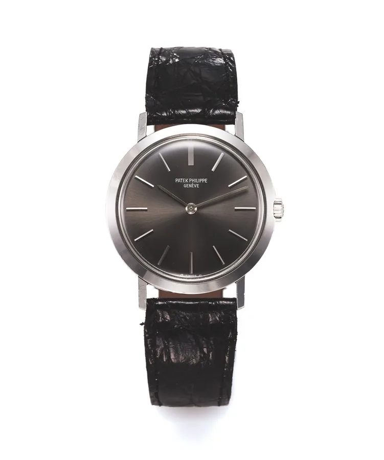 PATEK PHILIPPE REF. 3509 STEEL Patek Philippe, Genève, No. 1148299, case No. 2657492, Ref. 3509. Made in 1968, sold on June 30th, 1969. Fine and unusual, thin, water-resistant, stainless steel wristwatch with a stainless steel Patek Philippe buckle. Accompanied by the Extract form the Archives.