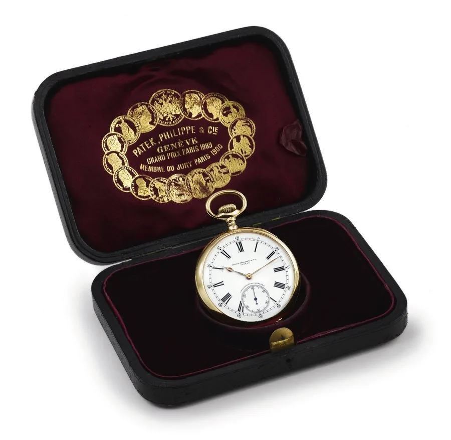 PATEK PHILIPPE "CHRONOMETER GONDOLO" Patek, Philippe & Cie., Genève, movement No. 175782, case No. 277864. Made for Gondolo & Laboriau, Relojoeiros, Rio de Janeiro, circa 1911. Very fine, 18K yellow gold, keyless 'Chronometro Gondolo' pocket watch. Accompanied by the original leather fitted box.