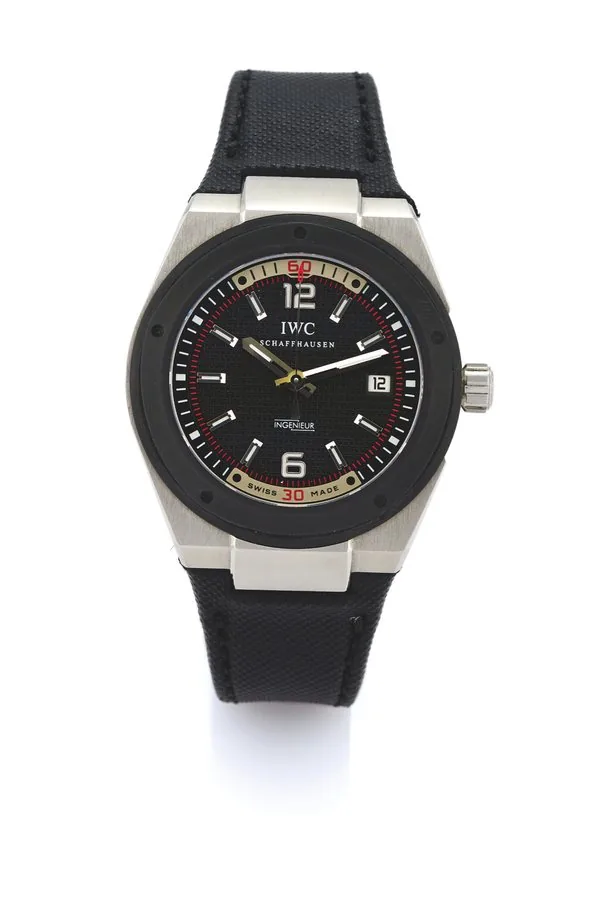 IWC REF. 3234 INGENIEUR STEEL International Watch Co., Schaffhausen, Ingenieur Automatic, case No. 3297756, Ref. 3234. Made circa 2007. Fine, large, tonneau-shaped, center seconds, self-winding, water-resistant, anti-magnetic, stainless steel wristwatch with date and a stainless steel IWC buckle.