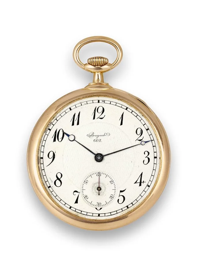 Breguet Dress Watch Breguet, "Montre Simple", No. 602, case No. 26857. Sold on June 16, 1906 to Monsieur de Broissia for 900 Francs. Fine and elegant, 18K pink gold, keyless dress watch. To be sold without reserve