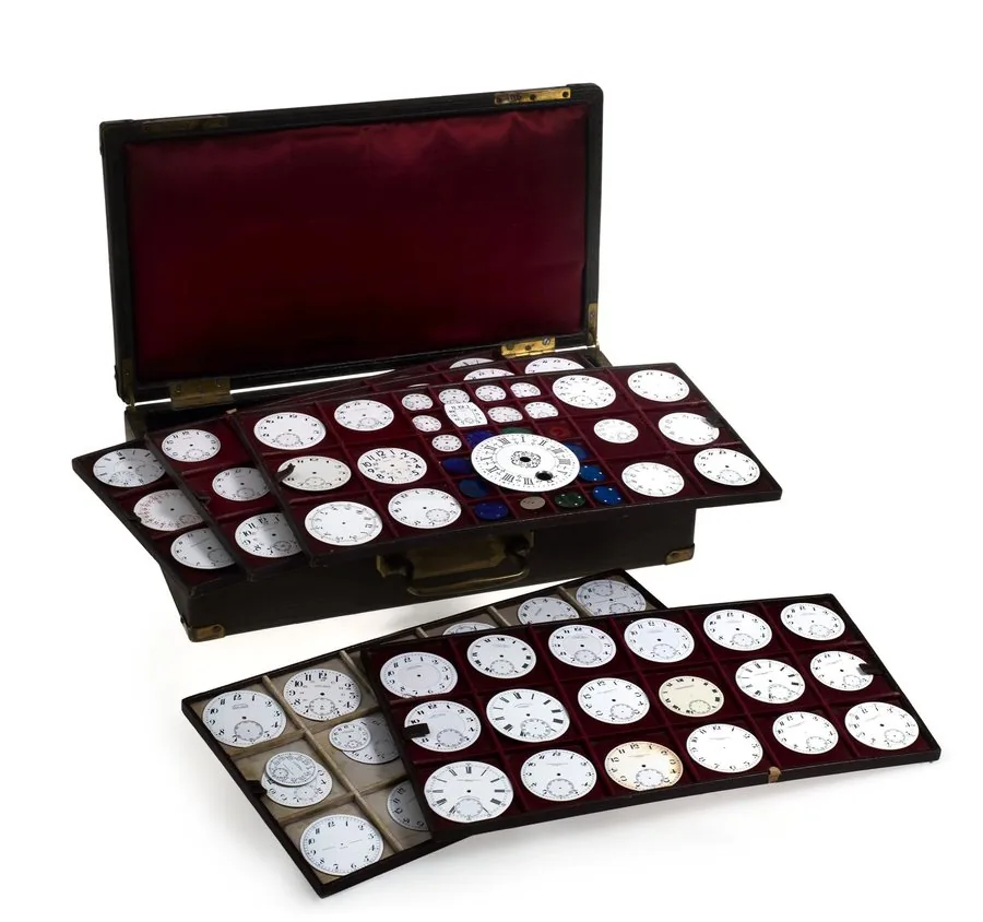 Ulysse Nardin - Twelve Enamel Watch Dials Two chronograph dials, three with Breguet numerals, two undrilled. To be sold without reserve