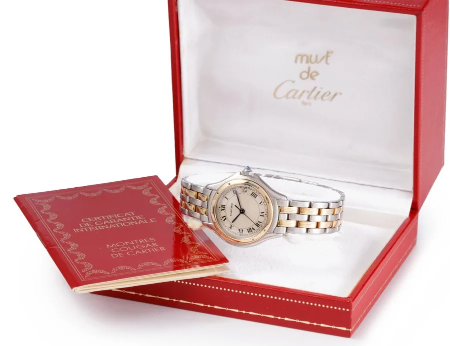 CARTIER REF. W35005B6, COUGAR, STEEL AND GOLD