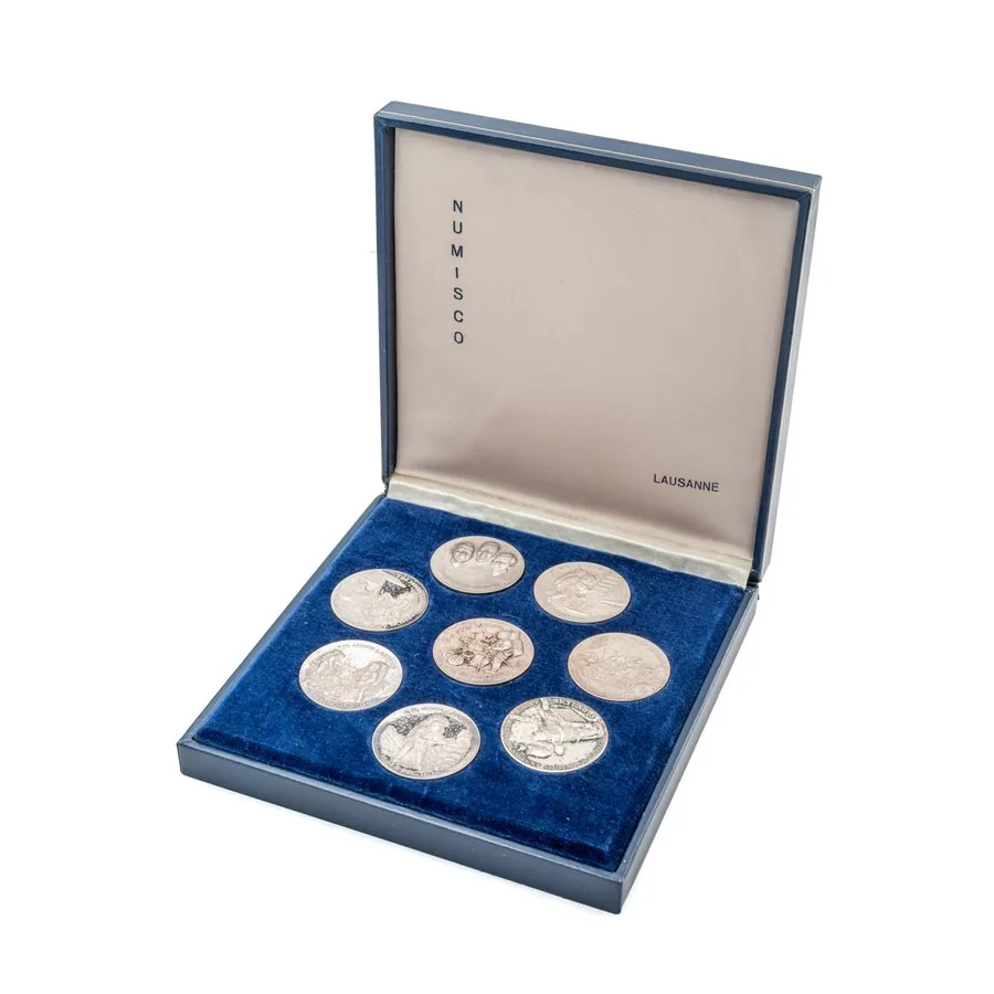 SWISS COMMEMORATIVE MOON LANDING SILVER COINS