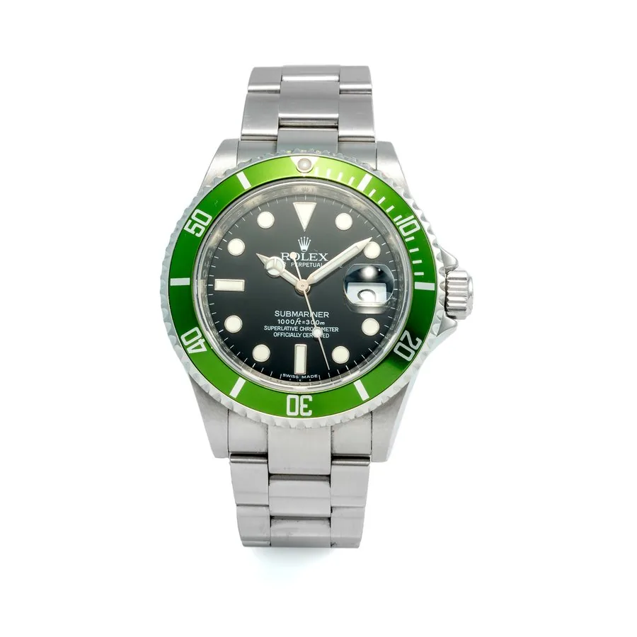 Rolex Ref 16610T Submariner Green Bezel 50Th Anniversary So Called Kermit