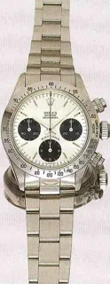 Rolex Rolex Daytona 6265 38mm Stainless steel Black and Silver · 6265