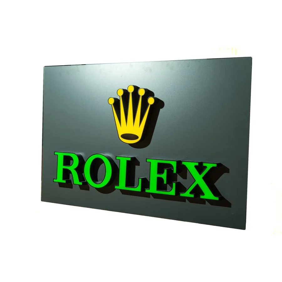 CUSTOM-MADE ROLEX ILLUMINATED SIGN