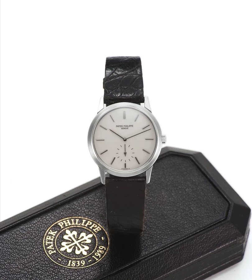 PATEK PHILIPPE REF. 3718 JAPAN LIMITED EDITION STEEL Patek Philippe, Genève, No. 1814645, case No. 2856755, Ref. 3718. Expressly made in a special edition for the Japanese market in 1989 to celebrate the 150th anniversary of Patek Philippe. Very fine and rare, manual-winding, water-resistant, stainless steel wristwatch with a stainless steel Patek Philippe buckle. Accompanied by a fitted box.