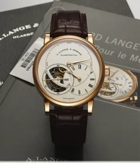 A. Lange and Sohne A. Lange & Söhne Richard Lange Tourbillon Pour le Mérite 7604 42mm 18k rose gold Silver · 7604