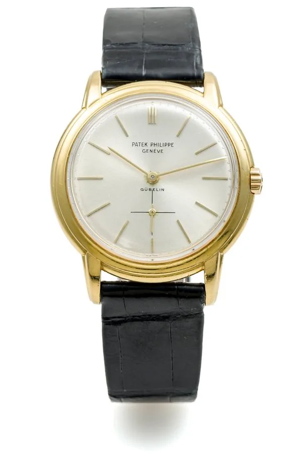 PATEK, REF. 3433, WATREPROOF, AUTOMATIC, RETAILED BY GUBELIN, YELLOW GOLD