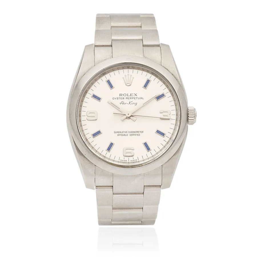 Rolex. A stainless steel automatic bracelet watch Air-King, Ref: 114200, Circa 2008