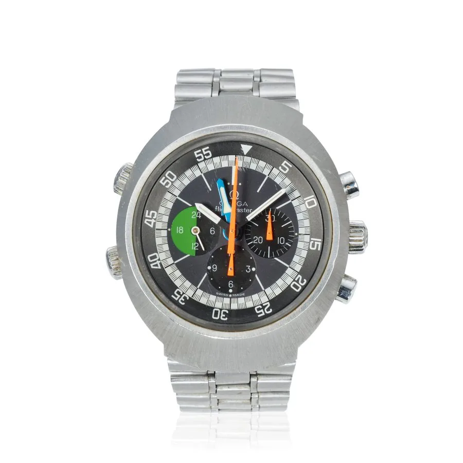 Omega. A stainless steel manual wind chronograph bracelet watch Flightmaster, Ref: 145.013, Circa 1969