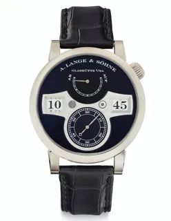 A. Lange and Sohne A. Lange & Söhne Zeitwerk 140.029 42mm White gold Black · 140.029