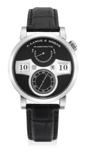 A. Lange and Sohne A. Lange & Söhne Zeitwerk 140.029 42mm White gold Black · 140.029