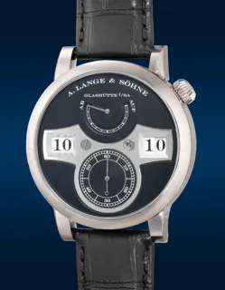 A. Lange and Sohne A. Lange & Söhne Zeitwerk 140.029 42mm White gold Black · 140.029