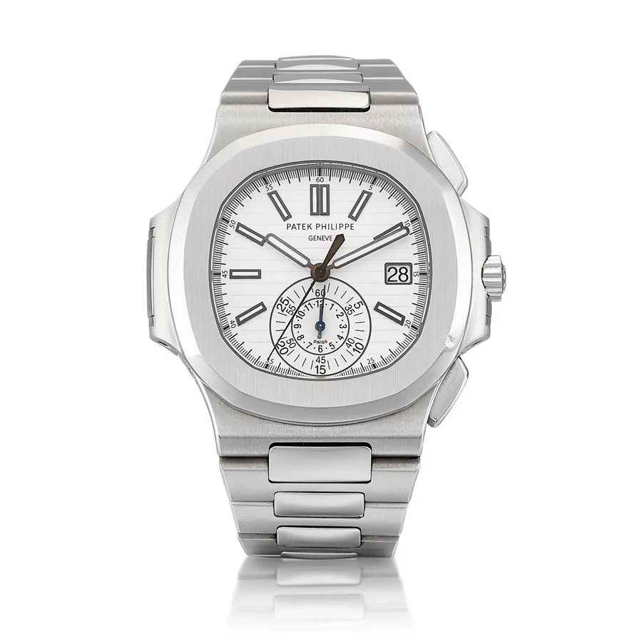 Nautilus, Reference 5980 | A stainless steel flyback chronograph bracelet watch with date, Made in 2012 | 百達翡麗 | Nautilus 型號5980 | 精鋼飛返計時鏈帶腕錶，備日期顯示，2012年製