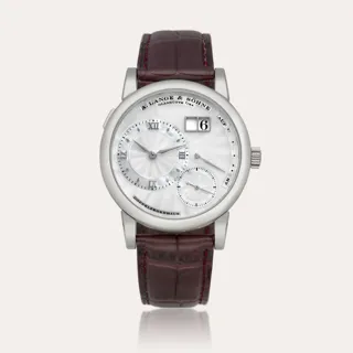 A. Lange and Sohne A. Lange & Söhne Lange 1 Soirée 110.030 38.5mm 18k white gold White · 110.030