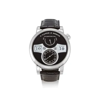 A. Lange and Sohne A. Lange & Söhne Zeitwerk 140.029 42mm White gold Black · 140.029