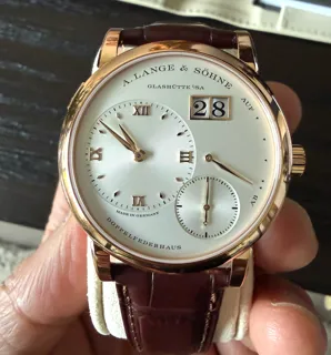 A. Lange and Sohne A. Lange & Söhne Lange 1 101.032 38.5mm Rose gold Silver · 101.032