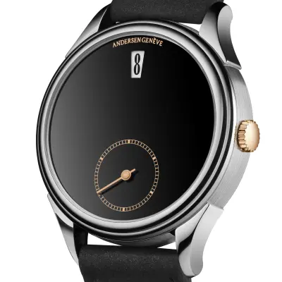 ANDERSEN Genève Jumping Hours Black Jade Stone