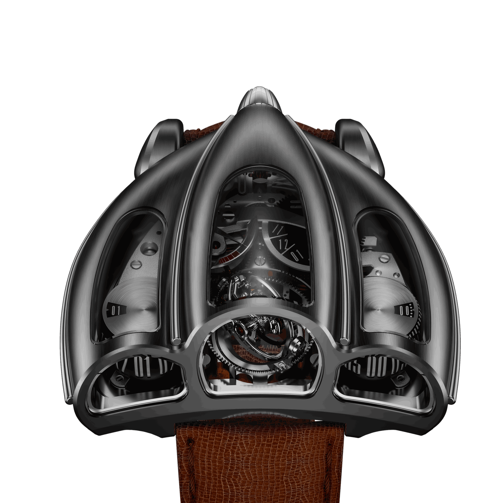 Desder D001 side profile showing case thickness and sculpting