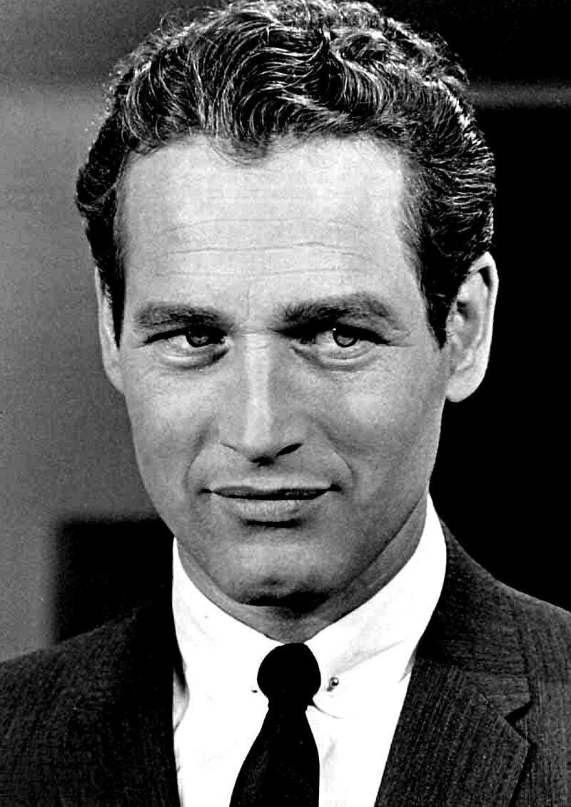 Portrait photograph of the actor Paul Newman in 1963