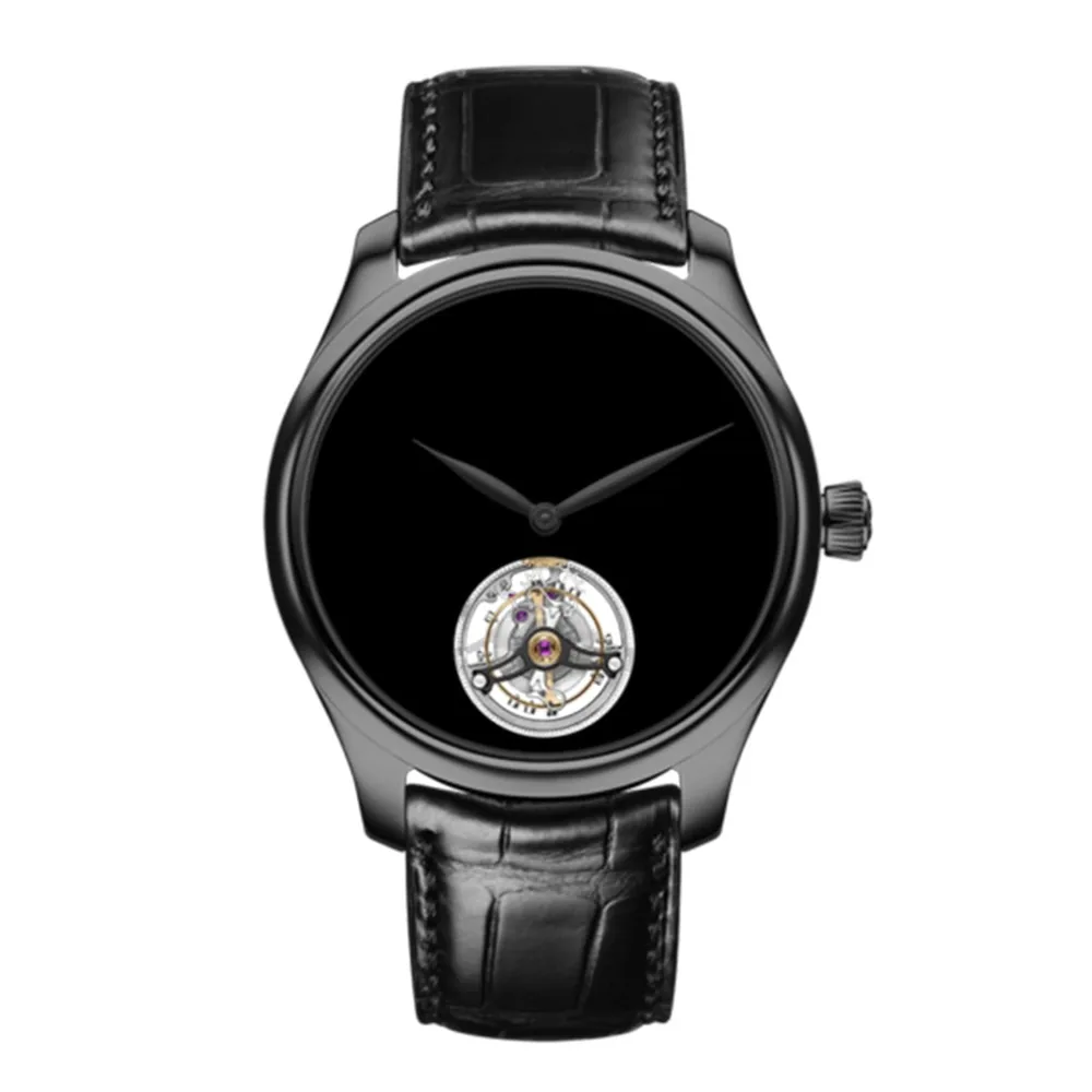 H. Moser & Cie Endeavour Tourbillon Vantablack® in Steel DLC 42mm Limited Edition Ref. 17460317