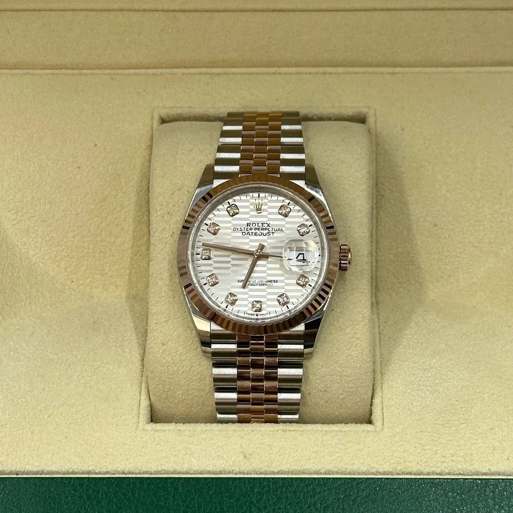 Rolex Datejust 36 126231G Silver Fluted Jubilee 2024
