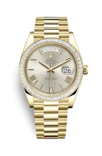 Rolex Day-Date 40 228398TBR Silver Roman
