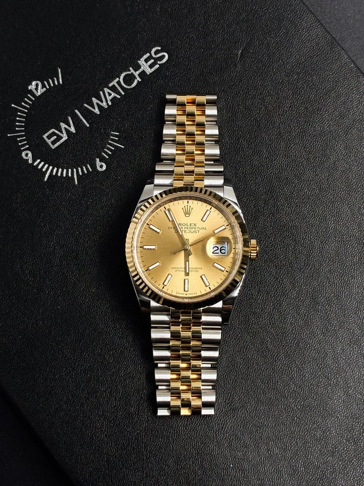 Rolex Datejust 36 126233 Champagne Index Dial Jubilee 2025