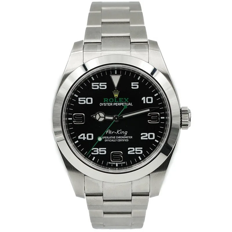 Pre-Owned Watches SOLD - 10/21/25 - Rolex Air-King 116900 Black Dial 40mm B&P '19 Oystersteel Ref. 221324