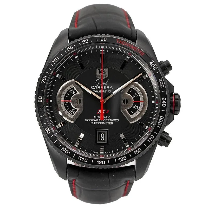 Pre-Owned Watches SOLD - 6/28/25 - Tag Heuer Grand Carrera Chronograph Titanium B&B Circa 2010 CAV518B.FC6237 Ref. 234612