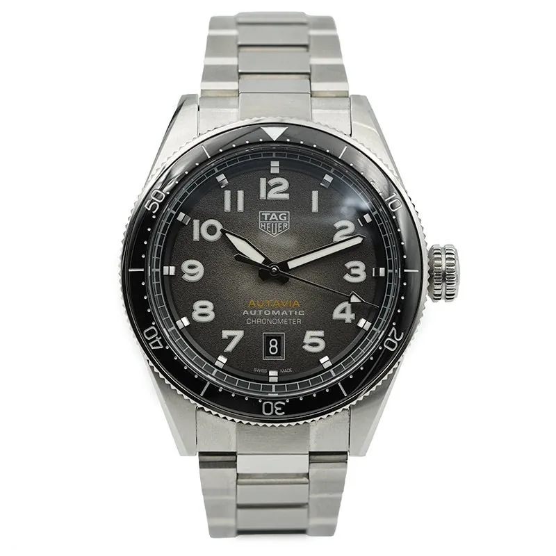 Pre-Owned Watches SOLD - 7/25/25 - Tag Heuer Autavia WBE5114 Grey Dial 42mm B&P on Bracelet Ref. 234511