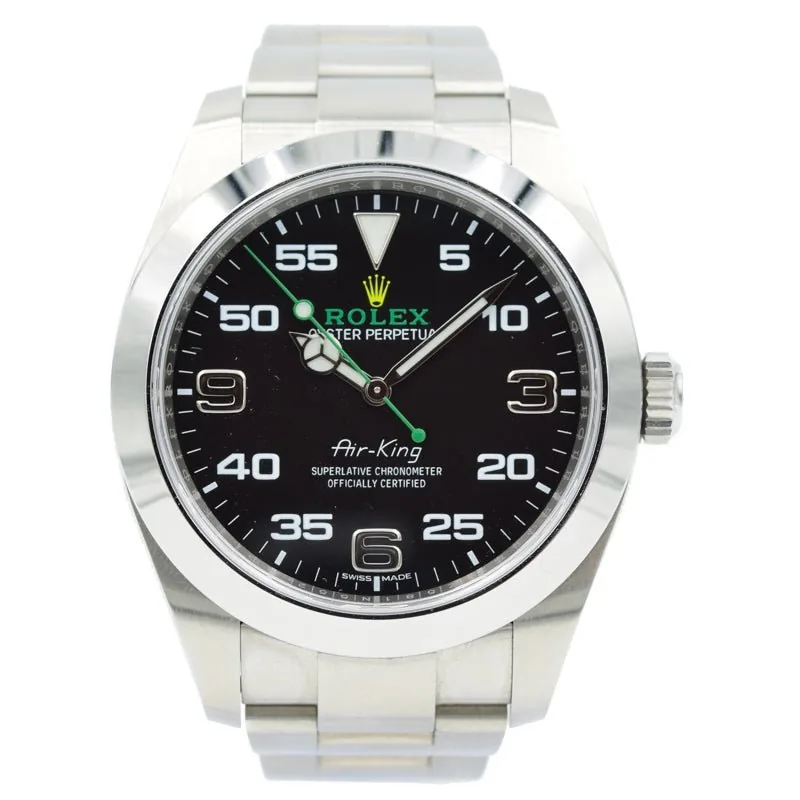 Pre-Owned Watches SOLD - Rolex Airking 116900 Black Dial Stainless Steel on Bracelet - 40mm Ref. 212299