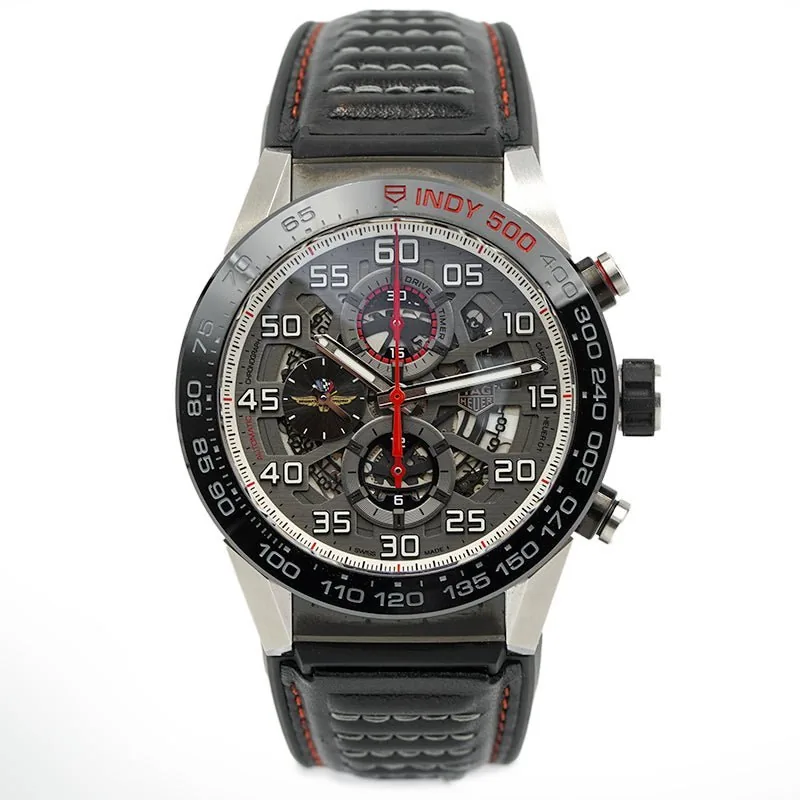 Pre-Owned Watches SOLD - Tag Heuer Carrera Indy 500 101st Running Ltd. Ed. CAR2A1D.FT6101 Skeleton Dial Ref. 233900