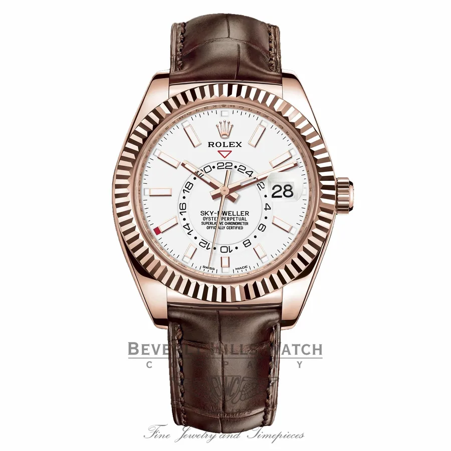 Rolex Sky-Dweller Everose 42mm White-Stick XLKT4N