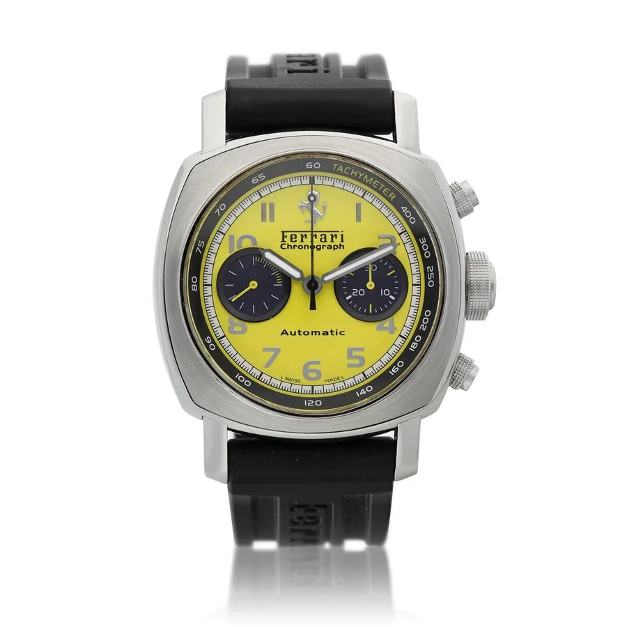 Panerai FerrariChronograph Granturismo YELLOW Stainless Leather FER00011