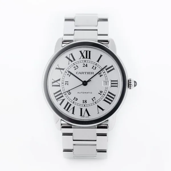 Cartier Ronde Solo de CartierXL Steel Silver Dial Mens Watch W6701011