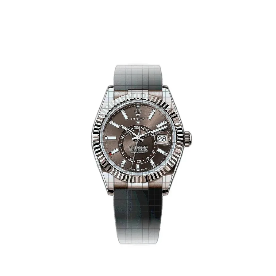 Rolex Sky-DwellerRose Gold Chocolate Dial Oysterflex 336235-0002