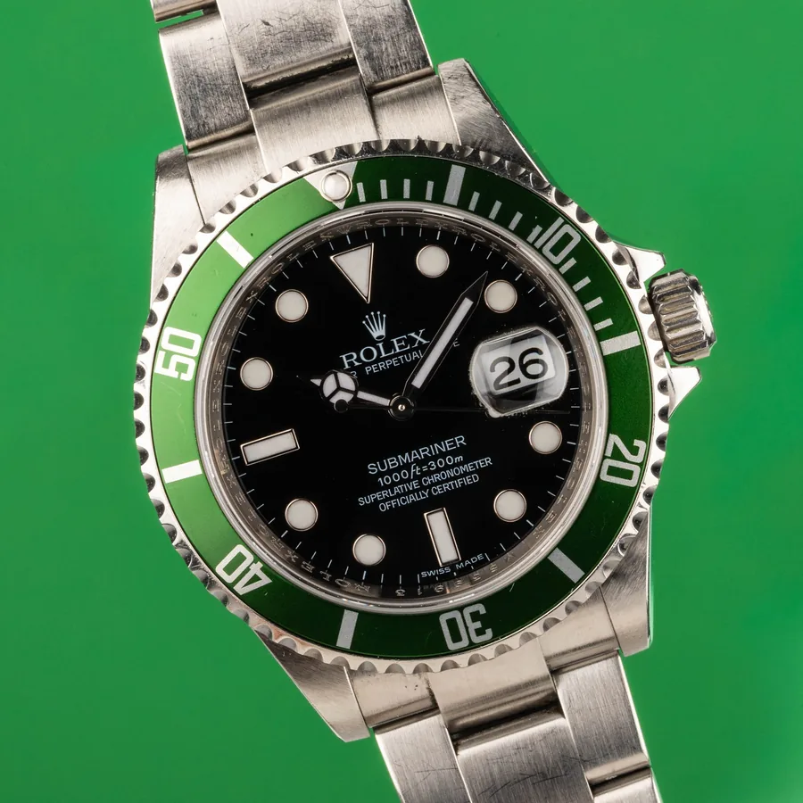 Rolex 2008 Submariner Lunette Verte 23119D