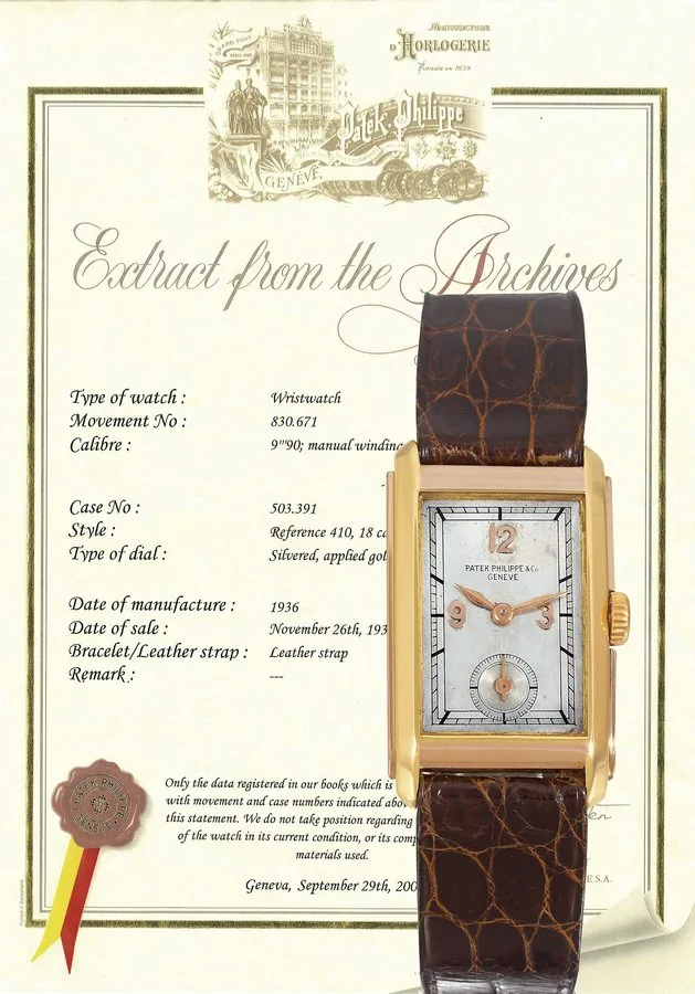 Patek Philippe Unclassified 410