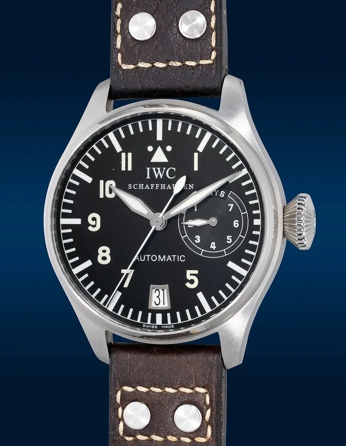 IWC Big Pilot5002 7-Day SS Black Dial FULL SET IW500201